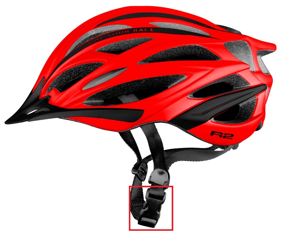 Levně Náhradní upínací přezka cyklistické helmy