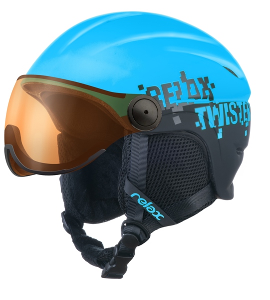 Dětská lyžařská helma RELAX Twister Visor Velikost: S
